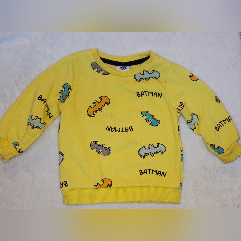 Yellow Batman Toddler Sweatshirt